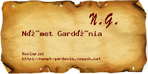 Német Gardénia névjegykártya